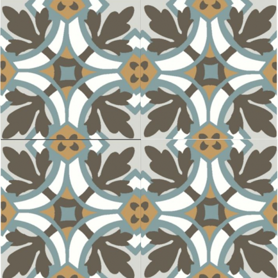 Cementtegel Patroon Oda 2399 20x20x1.6 cm 0,48 m²