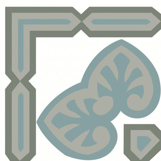 Cementtegel Patroon Sara Corner 8483 14x14x1.6 cm