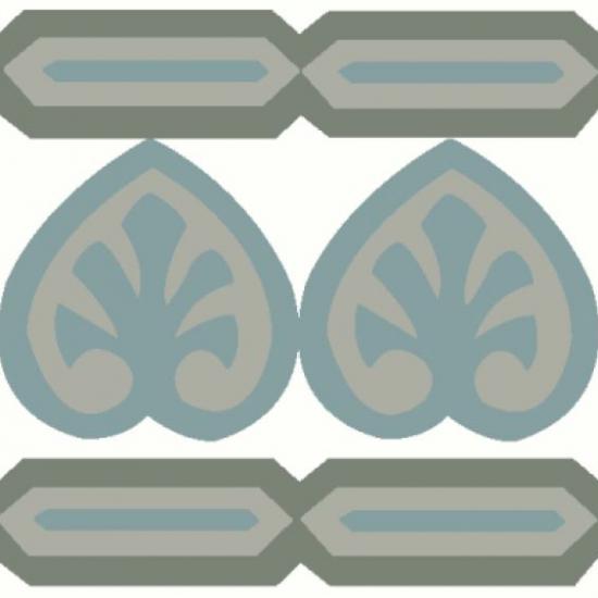 Cementtegel Patroon Sara Line 8483 14x14x1.6 cm 0,24 m²