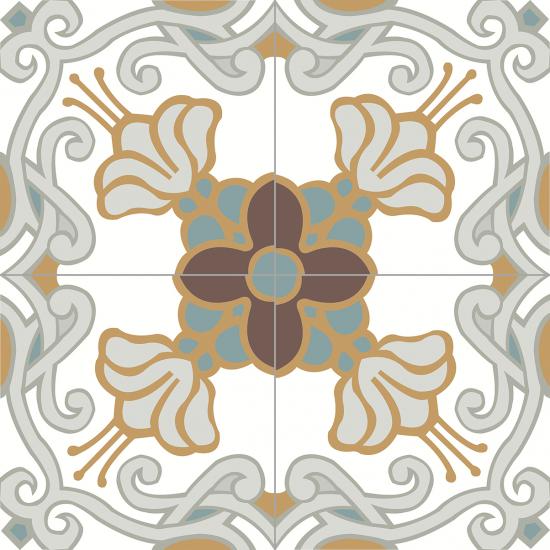 Cementtegel Patroon Tilda 8258 14x14x1.6 cm 0,24 m²