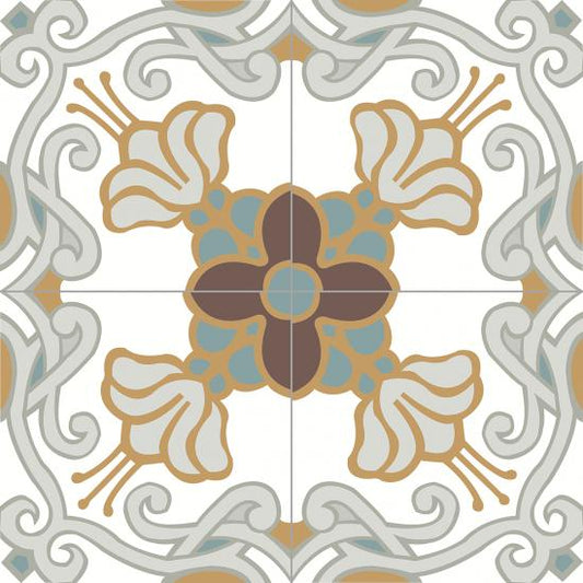 Cementtegel Patroon Tilda 8258 14x14x1.6 cm 0,24 m²