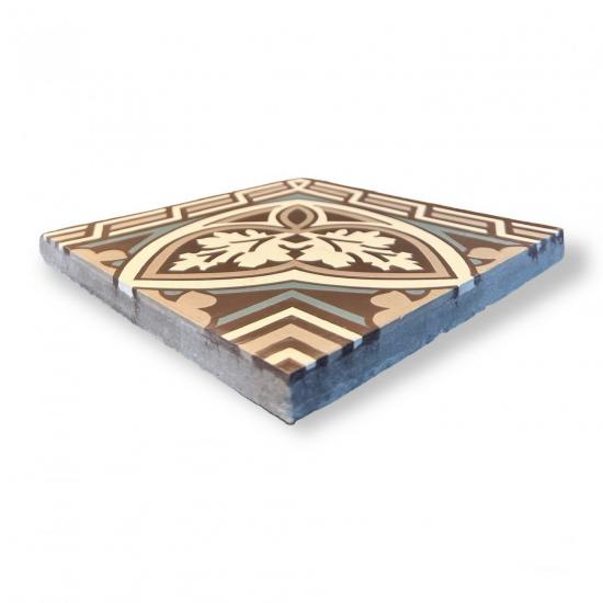 Cementtegel Patroon Leaf Corner 8499 20x20x1.6 cm