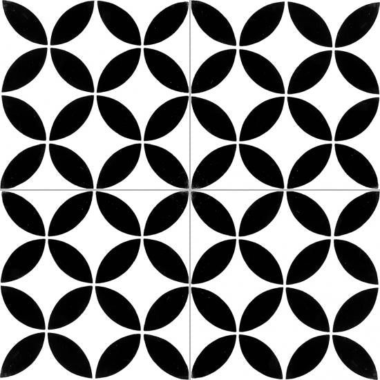 Cementtegel Patroon Clover 1081 20x20x1.6 cm 0,48 m²