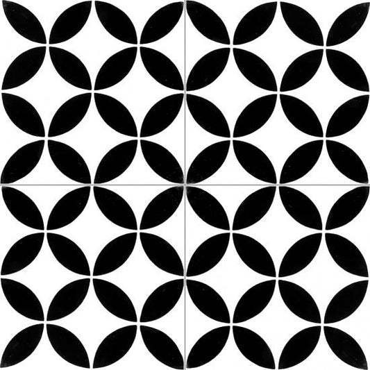 Cementtegel Patroon Clover 1081 20x20x1.6 cm 0,48 m²