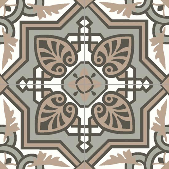 Cementtegel Patroon Nadine 1084 20x20x1.6 cm 0,48 m²