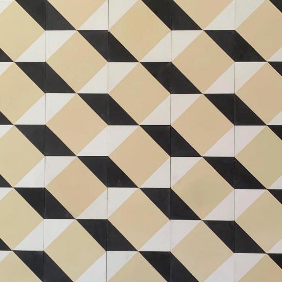 Cementtegel Patroon Art Deco 14x14x1.6 cm a 0,24 m²