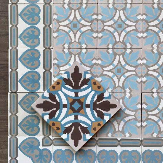 Cementtegel Patroon Oda 8256 14x14x1.6 cm a 0,24 m²