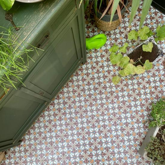 Cementtegel Patroon Oda 2399 20x20x1.6 cm a 0,48 m²