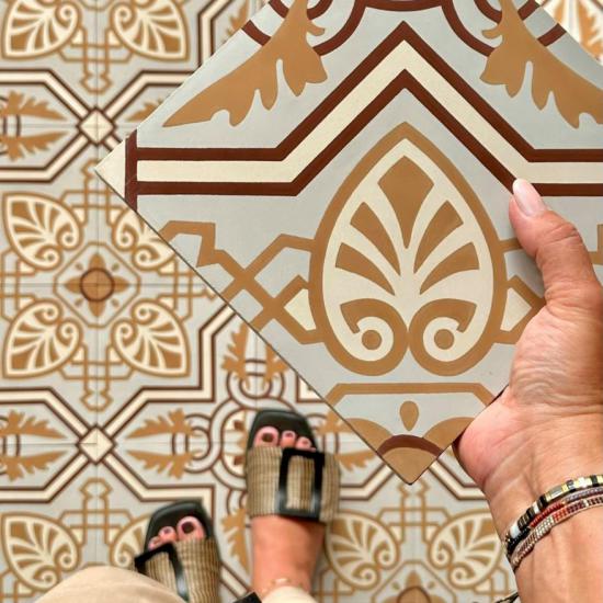 Cementtegel Patroon Nadine 811 20x20x1.6 cm a 0,48 m²