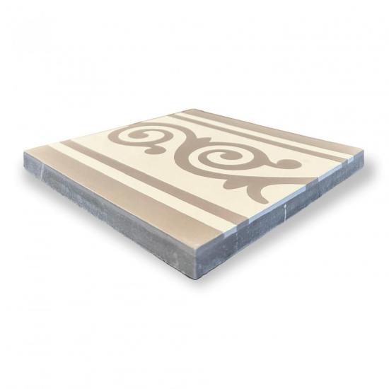 Cementtegel Patroon Curly Line 1084 20x20x1.6 cm a 0,48 m²