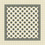 Cementtegel Patroon Art Deco 14x14x1.6 cm a 0,24 m²
