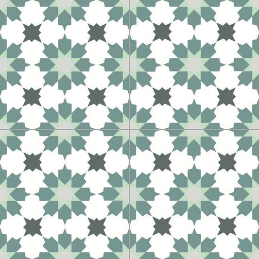 Cementtegel Patroon Safi 8259 20x20x1.6 cm 0,48 m²