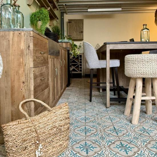 Cementtegel Patroon Pia 1084 14x14x1.6 cm a 0,24 m²