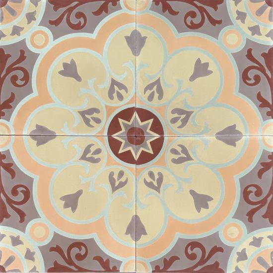 Cementtegel Patroon Coba 9085 20x20x1.6 cm 0,48 m²