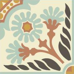 Cementtegels Patroon Bella 1461 20x20x1,6 cm a 0,48 m²