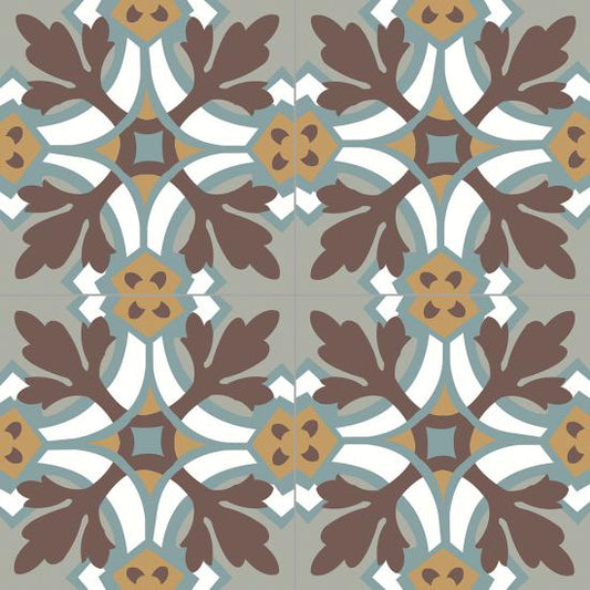 Cementtegel Patroon Oda 8458 14x14x1.6 cm 0,24 m²