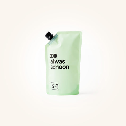 Zo. afwas schoon navulzak. Hiermee kunt u 5 keer uw afwasschuimer bijvullen.